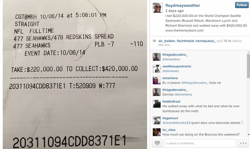 Illustration for article titled Floyd Mayweather Is A Bad Sports Bettor, So Stop Writing About It